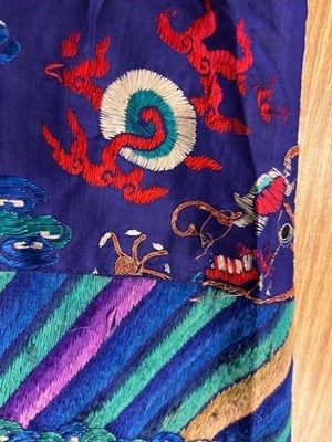 Lot 2221 - Large 19th Century Chinese Robe in Purple Silk...