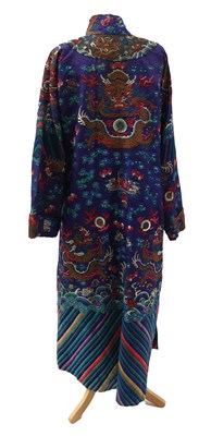 Lot 2221 - Large 19th Century Chinese Robe in Purple Silk...