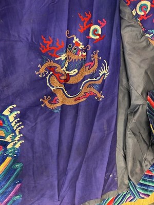 Lot 2221 - Large 19th Century Chinese Robe in Purple Silk...