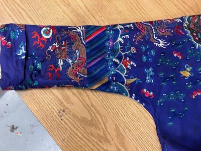 Lot 2221 - Large 19th Century Chinese Robe in Purple Silk...