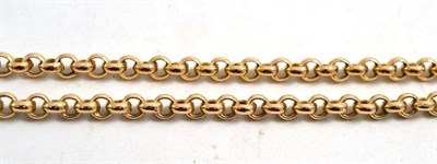 Lot 71 - A 9ct gold belcher necklace