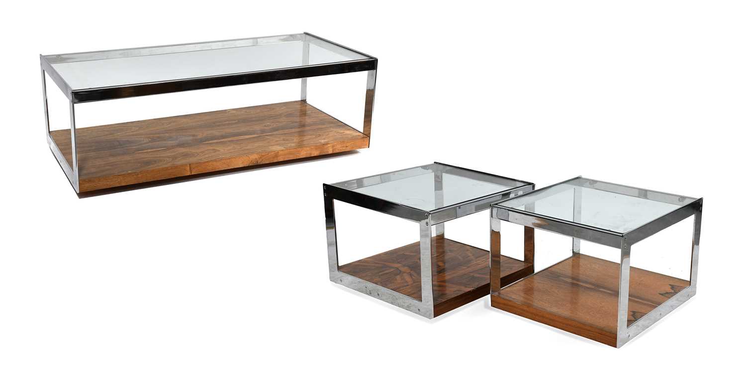 Lot 63 - A Set of Three Merrow Associates Rosewood...
