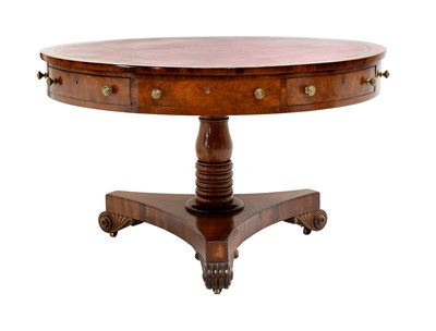 Lot 510 - A George IV Mahogany Drum Library Table, 2nd...