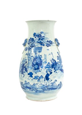 Lot 10 - A Chinese Porcelain Vase, 19th century, of...