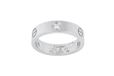 Lot 2019 - A Diamond Set 'Love' Ring, by Cartier the...