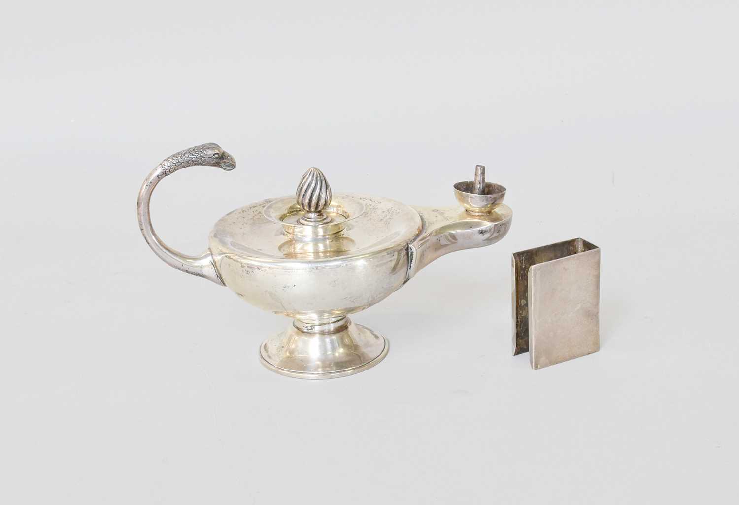 Lot 66 - An Edward VII Silver Table-Lighter, by...