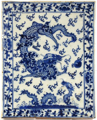 Lot 80 - A Chinese Porcelain Plaque, in Qianlong style,...