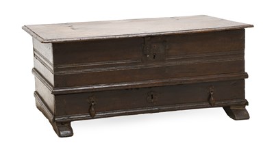 Lot 1339 - An Early 18th Century Oak Bible Box, on Sledge...