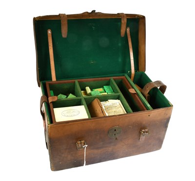 Lot 3090 - A Vintage Leather Tackle Holdall