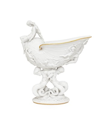 Lot 308 - A Minton Parian Centrepiece, 1862, modelled as...