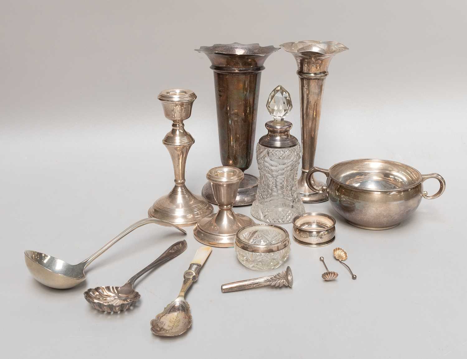 Lot 91 - A Collection of Assorted Silver and Silver