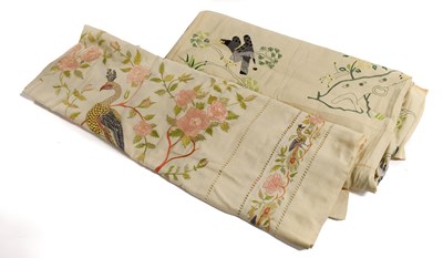 Lot 2100 - Early 20th Century Embroidered Bed...