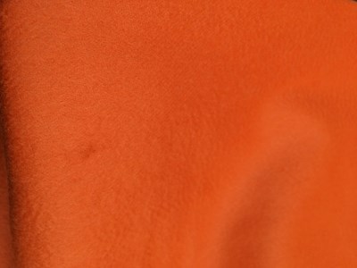 Lot 1038 - Hermés Orange Cashmere Shawl, embroidered with...