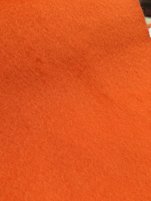 Lot 1038 - Hermés Orange Cashmere Shawl, embroidered with...