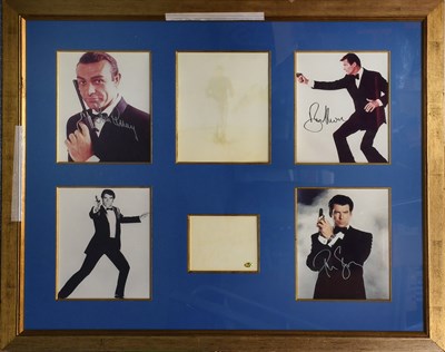Lot 3116 - James Bond Autograph Montage