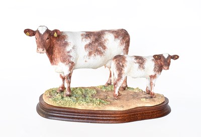 Lot 80 - Border Fine Arts 'Beef Shorthorn Cow and Calf',...