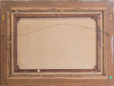 Lot 563 - Daniel Sherrin (1869-1940) Landscape at sunset...