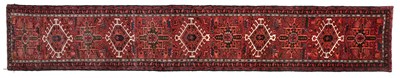 Lot 413 - Narrow Karajah Runner Northwest Iran, 2nd half...