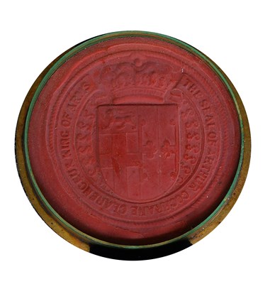 Lot 124 - Grant of Arms. Grant of Arms to David Morgan...