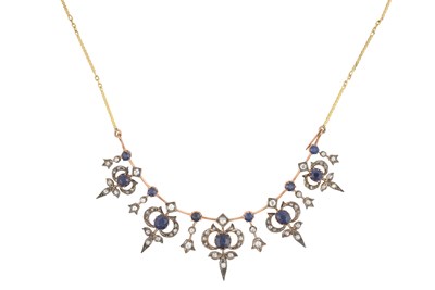 Lot 2062 - A Sapphire and Diamond Necklace, circa 1880...