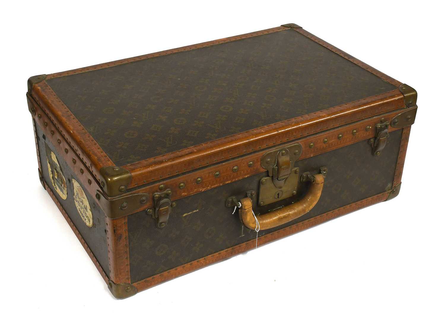Lot 2247 - Louis Vuitton Monogram Leather Hard Suitcase,...
