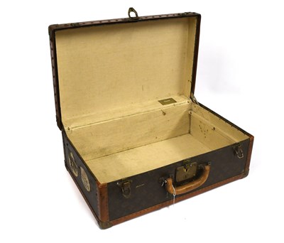 Lot 2247 - Louis Vuitton Monogram Leather Hard Suitcase,...