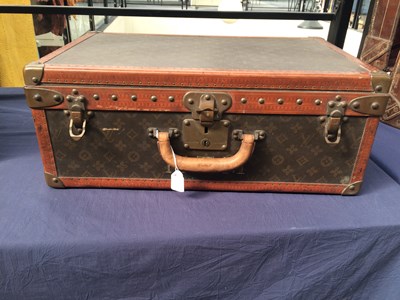Lot 2247 - Louis Vuitton Monogram Leather Hard Suitcase,...