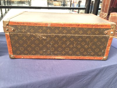 Lot 2247 - Louis Vuitton Monogram Leather Hard Suitcase,...
