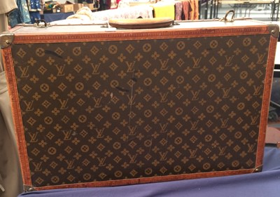 Lot 2247 - Louis Vuitton Monogram Leather Hard Suitcase,...