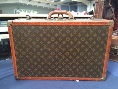 Lot 2247 - Louis Vuitton Monogram Leather Hard Suitcase,...