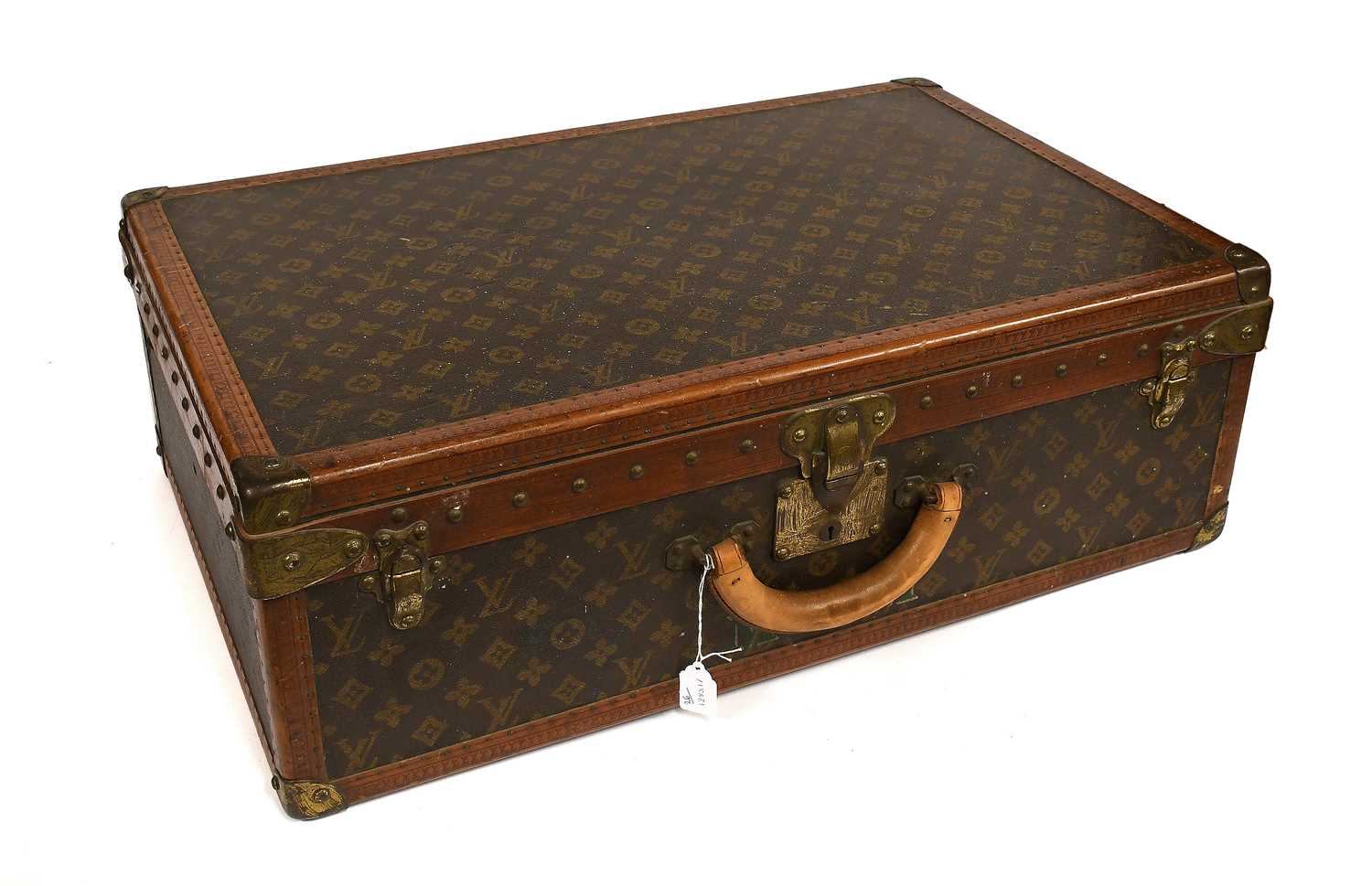 Lot 2248 - Louis Vuitton Monogram Leather Hard Suitcase,...