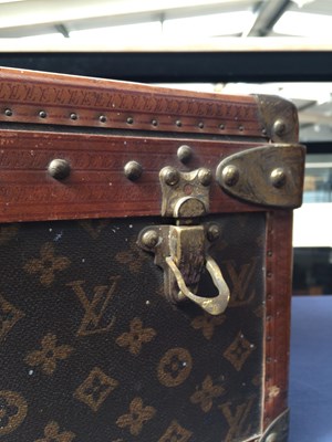 Lot 2248 - Louis Vuitton Monogram Leather Hard Suitcase,...