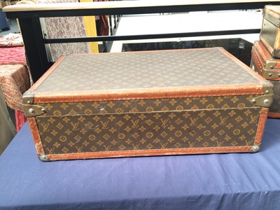 Lot 2248 - Louis Vuitton Monogram Leather Hard Suitcase,...