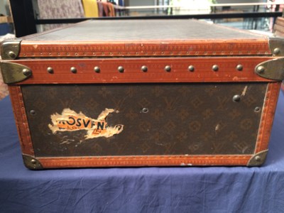 Lot 2248 - Louis Vuitton Monogram Leather Hard Suitcase,...