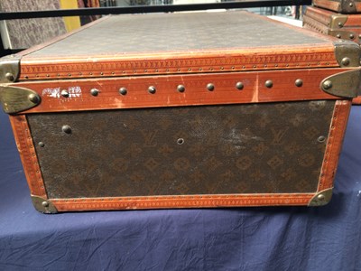 Lot 2248 - Louis Vuitton Monogram Leather Hard Suitcase,...