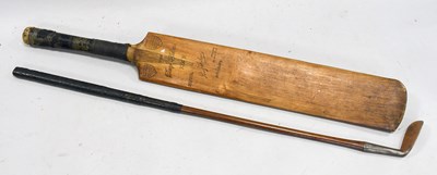 Lot 3007 - Percy Holmes Autograph Cricket Bat