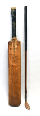 Lot 3007 - Percy Holmes Autograph Cricket Bat