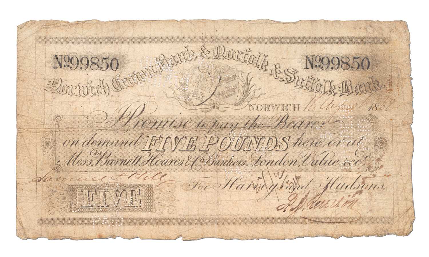 Lot 331 - Norwich Crown Bank & Norfolk & Suffolk Bank,...