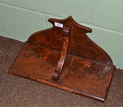 Lot 165 - Burr walnut veneered wall bracket