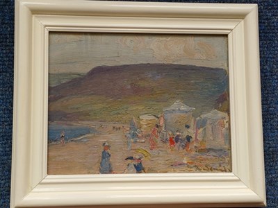 Lot 1015 - Mark Senior NPS (1864-1927) “The Beach” Signed,...