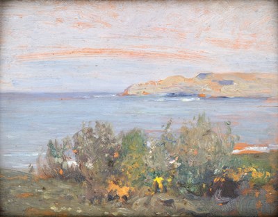 Lot 1022 - Mark Senior NPS (1864-1927) Looking out to sea...