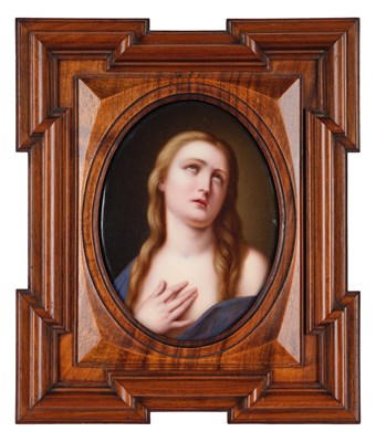 Lot 47 - A Berlin Style Porcelain Plaque, 19th century,...
