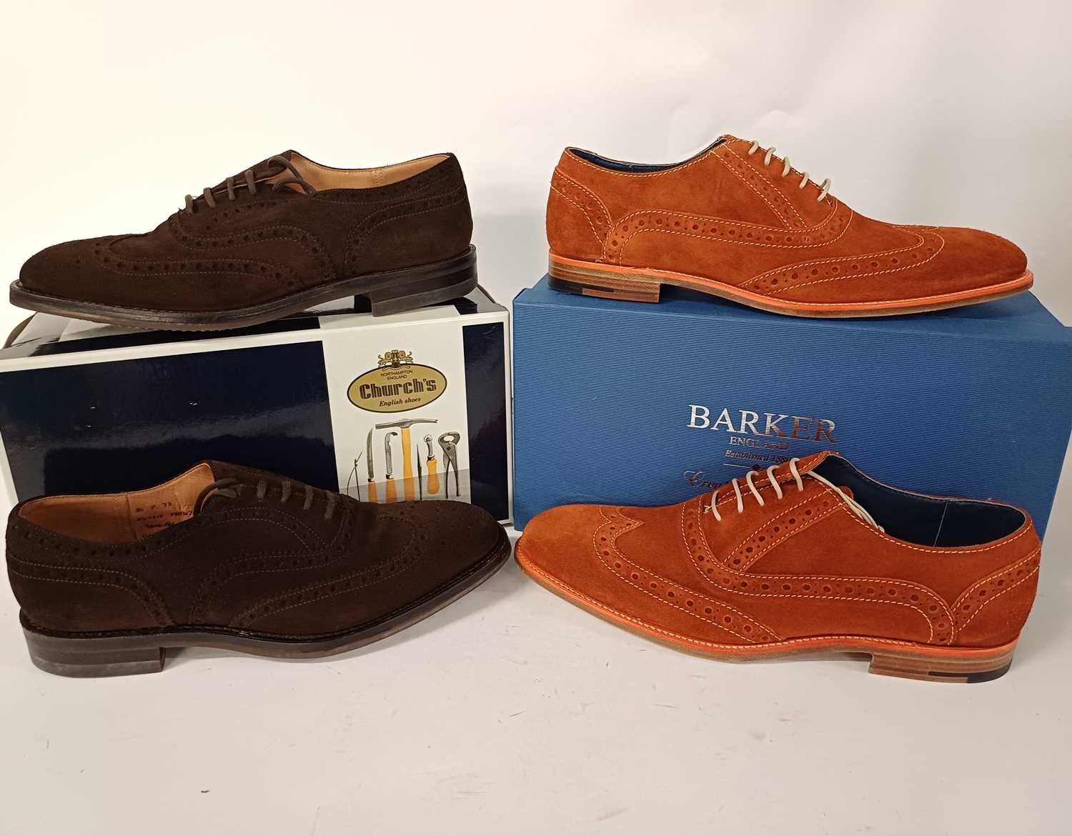 Lot 2103 - Pair of Men's Herring Shoes Grant Brogues by...