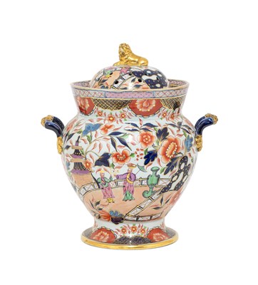 Lot 311 - An Ironstone Potpourri Jar and Pierced Cover,...