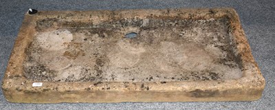 Lot 1388 - A 19th Century Stone Sink (Slop Stone), 110cm,...