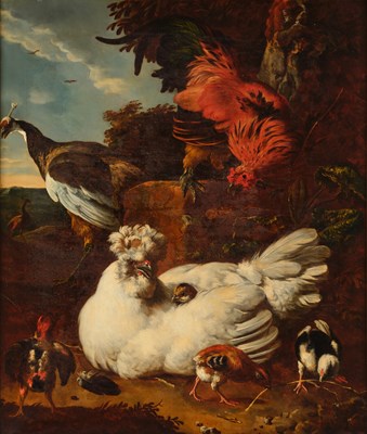 Lot 1079 - G Gaggio after Melchior D'Hondecoeter...