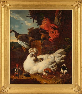 Lot 1079 - G Gaggio after Melchior D'Hondecoeter...