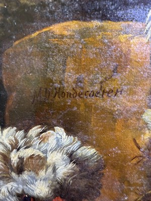 Lot 1079 - G Gaggio after Melchior D'Hondecoeter...