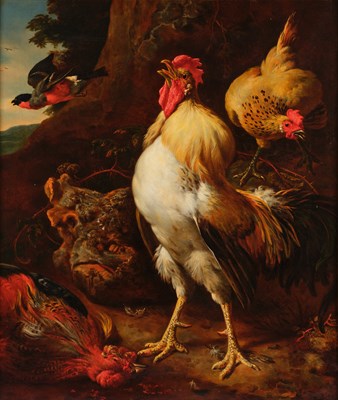 Lot 1079 - G Gaggio after Melchior D'Hondecoeter...
