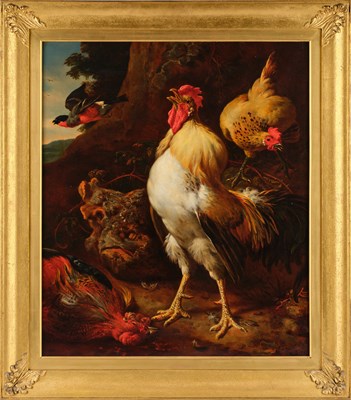 Lot 1079 - G Gaggio after Melchior D'Hondecoeter...